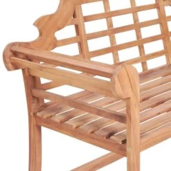 Banc De Jardin Avec Coussin Bordeaux 120 Cm Bois De Teck Massif 5 -Mobilier De Jardin banc de jardin avec coussin bordeaux 120 cm bois de teck massif 8720286261835 824638