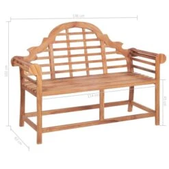 Banc De Jardin Avec Coussin Bordeaux 120 Cm Bois De Teck Massif 5 -Mobilier De Jardin banc de jardin avec coussin bordeaux 120 cm bois de teck massif 8720286261835 824640