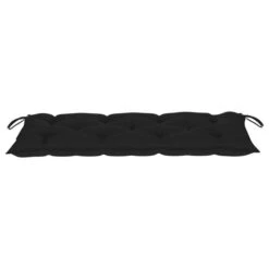 Banc De Jardin Avec Coussin Noir 120 Cm Bois De Teck Massif 6 -Mobilier De Jardin banc de jardin avec coussin noir 120 cm bois de teck massif 3666722869836 829097