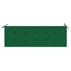 Banc De Jardin Avec Coussin Vert 150 Cm Bois De Teck Massif -Mobilier De Jardin banc de jardin avec coussin vert 150 cm bois de teck massif 3666722838320 830512