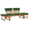 Banc De Jardin Avec Coussins 2-en-1 190 Cm Bois Solide D'acacia -Mobilier De Jardin banc de jardin avec coussins 2 en 1 190 cm bois solide d acacia 3666722175760 1222816