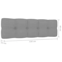 Banc De Jardin Avec Coussins Gris 179 Cm Pin Imprégné -Mobilier De Jardin banc de jardin avec coussins gris 179 cm pin impregne 3666722894425 858660