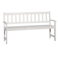 Banc De Jardin Avec Table Escamotable Acacia Massif Blanc Tisva -Mobilier De Jardin banc de jardin avec table escamotable acacia massif blanc tisva 8718475622345 386050