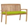 Banc De Jardin Empilable Et Coussin 128,5cm Bois De Teck Massif 27 -Mobilier De Jardin banc de jardin empilable et coussin 128 5cm bois de teck massif 3666722422932 833179