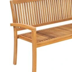 Banc De Jardin Empilable Et Coussin 159 Cm Bois De Teck Massif 18 -Mobilier De Jardin banc de jardin empilable et coussin 159 cm bois de teck massif 3666722422819 833293