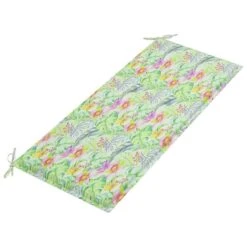 Banc De Jardin Et Coussin à Motif De Feuilles 120cm Teck Massif 2 -Mobilier De Jardin banc de jardin et coussin a motif de feuilles 120cm teck massif 8720286261712 824507