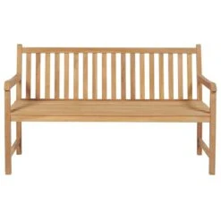 Banc De Jardin Et Coussin à Motif De Feuilles 150cm Teck Massif -Mobilier De Jardin banc de jardin et coussin a motif de feuilles 150cm teck massif 3666722460651 763590