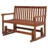Banc De Jardin Oscillant Acacia Massif Foncé Sikash -Mobilier De Jardin banc de jardin oscillant acacia massif fonce sikash 8718475614296 386106