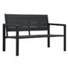Banc De Jardin Polyéthylène Et Métal Noir Nesly
