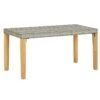 Banc De Jardin Résine Tressée Grise Et Pieds Acacia Lakt 120 Cm -Mobilier De Jardin banc de jardin resine tressee grise et pieds acacia lakt 120 cm 3666722556538 387677