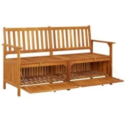 Banc De Rangement 148 Cm Bois D'acacia Solide 12 Banc De Rangement 148 Cm Bois D'acacia Solide -Mobilier De Jardin banc de rangement 148 cm bois d acacia solide 3666722125017 1344992