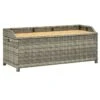 Banc De Rangement Acacia Massif Et Résine Tressée Grise Toplu -Mobilier De Jardin banc de rangement acacia massif et resine tressee grise toplu 3666722558860 385500