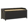 Banc De Rangement Acacia Massif Et Résine Tressée Noire Toplu -Mobilier De Jardin banc de rangement acacia massif et resine tressee noire toplu 3666722558877 385486