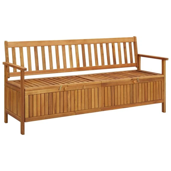 Banc De Rangement De Jardin 170 Cm Bois D'acacia Solide 3 Banc De Rangement De Jardin 170 Cm Bois D'acacia Solide