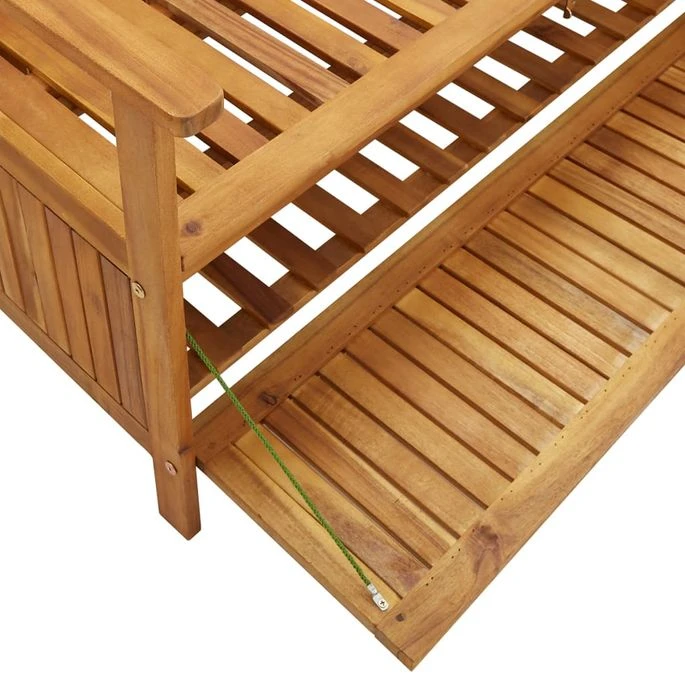 Banc De Rangement De Jardin 170 Cm Bois D'acacia Solide 9 Banc De Rangement De Jardin 170 Cm Bois D'acacia Solide – Image 7