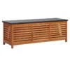 Banc De Rangement Métal Et Eucalyptus Massif Clair Amty 150 Cm -Mobilier De Jardin banc de rangement metal et eucalyptus massif clair 150 cm 3666722894548 400428