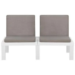 Bancs De Salon De Jardin Avec Coussins 2 Pcs Plastique Blanc 15 Bancs De Salon De Jardin Avec Coussins 2 Pcs Plastique Blanc -Mobilier De Jardin bancs de salon de jardin avec coussins 2 pcs plastique blanc 3666722434768 810468