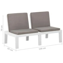 Bancs De Salon De Jardin Avec Coussins 2 Pcs Plastique Blanc 19 Bancs De Salon De Jardin Avec Coussins 2 Pcs Plastique Blanc -Mobilier De Jardin bancs de salon de jardin avec coussins 2 pcs plastique blanc 3666722434768 810472