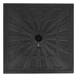 Base Carrée De Parasol Résine Noir 19 Kg -Mobilier De Jardin base carree de parasol resine noir 19 kg 3666722184069 1213054