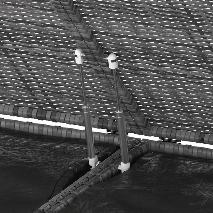 Boîte à Coussins De Jardin Résine Tressée 291x100,5x104 Cm Gris 6 Boîte à Coussins De Jardin Résine Tressée 291x100,5x104 Cm Gris – Image 4