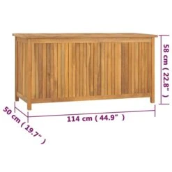 Boîte De Jardin 114x50x58 Cm Bois Massif De Teck -Mobilier De Jardin boite de jardin 114x50x58 cm bois massif de teck 3666722914628 1510964