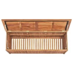 Boîte De Rangement De Jardin 150x50x58 Cm Bois De Teck Solide -Mobilier De Jardin boite de rangement de jardin 150x50x58 cm bois de teck solide 3666722182775 1215517