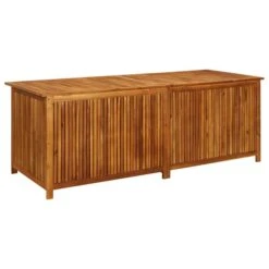 Boîte De Rangement De Jardin 200x80x75 Cm Bois D'acacia Solide -Mobilier De Jardin boite de rangement de jardin 200x80x75 cm bois d acacia solide 3666722202077 1166969