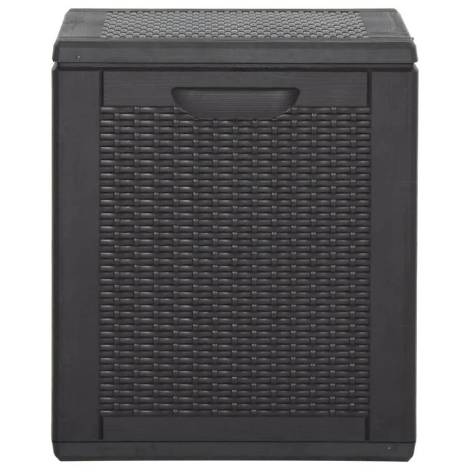 Boîte De Rangement De Jardin 270 L Noir PP 7 Boîte De Rangement De Jardin 270 L Noir PP – Image 5