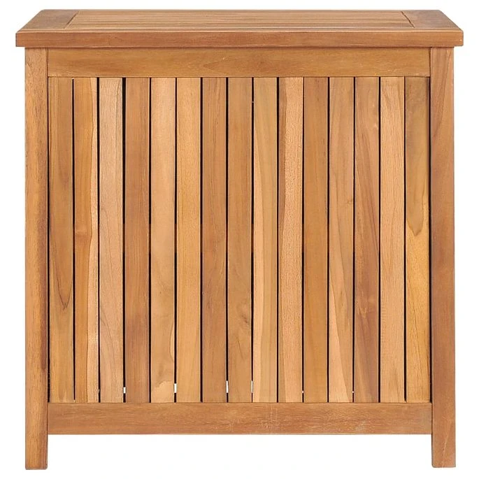 Boîte De Rangement De Jardin 60x50x58 Cm Bois De Teck Solide 4 Boîte De Rangement De Jardin 60x50x58 Cm Bois De Teck Solide – Image 2