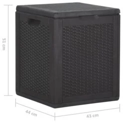 Boîte De Rangement De Jardin 90 L Noir PP -Mobilier De Jardin boite de rangement de jardin 90 l noir pp 3666722195911 1174392