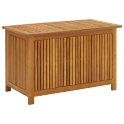 Boîte De Rangement De Jardin 90x50x58 Cm Bois D'acacia Solide