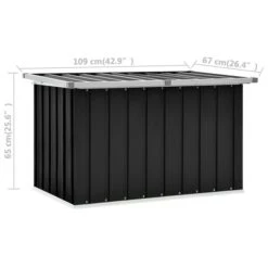 Boîte De Rangement De Jardin Anthracite 109x67x65 Cm -Mobilier De Jardin boite de rangement de jardin anthracite 109x67x65 cm 3666722179942 1218261