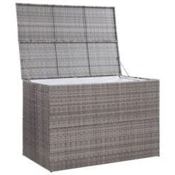Boîte De Rangement De Jardin Gris 150x100x100 Cm Résine Tressée -Mobilier De Jardin boite de rangement de jardin gris 150x100x100 cm resine tressee 3666722179782 1218390