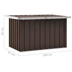 Boîte De Rangement De Jardin Marron 109x67x65 Cm -Mobilier De Jardin boite de rangement de jardin marron 109x67x65 cm 3666722179935 1218269