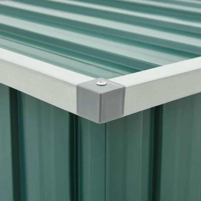 Boîte De Rangement De Jardin Vert 129x67x65 Cm 4 Boîte De Rangement De Jardin Vert 129x67x65 Cm – Image 2