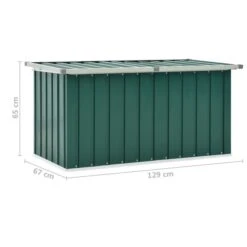 Boîte De Rangement De Jardin Vert 129x67x65 Cm 17 Boîte De Rangement De Jardin Vert 129x67x65 Cm -Mobilier De Jardin boite de rangement de jardin vert 129x67x65 cm 3666722179928 1218277