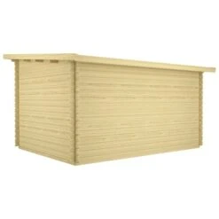 Cabane En Rondins Avec Plancher 34mm 416x345x236,2cm Pin Solide -Mobilier De Jardin cabane en rondins avec plancher 34mm 416x345x236 2cm pin solide 8719883881461 1370249