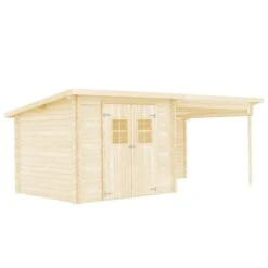 Cabanon De Jardin En Rondins Bois Massif 28 Mm, 6,3 X 3 M -Mobilier De Jardin cabanon de jardin en rondins bois massif 28 mm 6 3 x 3 m 8718475586616 1403593