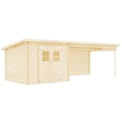 Cabanon De Jardin En Rondins Bois Massif 28 Mm, 7,3 X 3 M -Mobilier De Jardin cabanon de jardin en rondins bois massif 28 mm 7 3 x 3 m 8718475586623 1403603