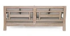 Canapé De Jardin En Bois Teck Avec Coussins Taupe Balou -Mobilier De Jardin canape de jardin en bois teck avec coussins taupe balou 3666722592345 1392511