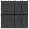 Carreau De Terrasse 11 Pcs WPC 30 X 30 Cm 1 M² Noir 2 2 Carreau De Terrasse 11 Pcs WPC 30 X 30 Cm 1 M² Noir 2 -Mobilier De Jardin carreau de terrasse 11 pcs wpc 30 x 30 cm 1 m noir 3666722180665 1217420