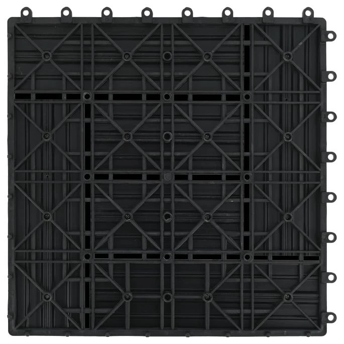 Carreau De Terrasse 11 Pcs WPC 30 X 30 Cm 1 M² Noir 2 8 Carreau De Terrasse 11 Pcs WPC 30 X 30 Cm 1 M² Noir 2 – Image 6