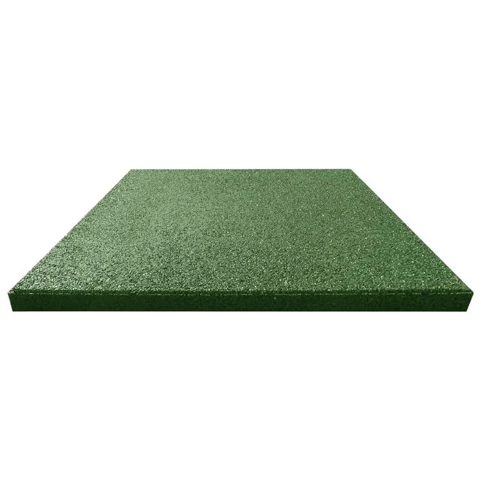 Carreaux De Protection Antichoc 18pcs Caoutchouc 50x50x3cm Vert 5 Carreaux De Protection Antichoc 18pcs Caoutchouc 50x50x3cm Vert – Image 3