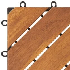 Carreaux De Terrasse 10 Pcs 30x30 Cm Bois D'acacia Solide -Mobilier De Jardin carreaux de terrasse 10 pcs 30x30 cm bois d acacia solide 3666722203432 1165649