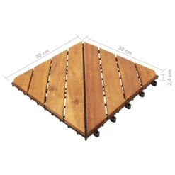 Carreaux De Terrasse 10 Pcs 30x30 Cm Bois D'acacia Solide -Mobilier De Jardin carreaux de terrasse 10 pcs 30x30 cm bois d acacia solide 3666722203432 1165650
