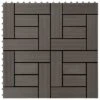 Carreaux De Terrasse 22 Pcs 30 X 30 Cm 2 M² WPC Marron Foncé -Mobilier De Jardin carreaux de terrasse 22 pcs 30 x 30 cm 2 m wpc marron fonce 3666722193375 1177691