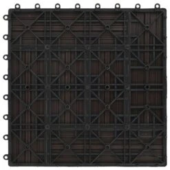 Carreaux De Terrasse 22 Pcs 30 X 30 Cm 2 M² WPC Marron Foncé -Mobilier De Jardin carreaux de terrasse 22 pcs 30 x 30 cm 2 m wpc marron fonce 3666722193375 1177696