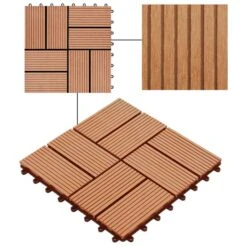 Carreaux De Terrasse 22 Pcs 30 X 30 Cm 2 M² WPC Teck 11 Carreaux De Terrasse 22 Pcs 30 X 30 Cm 2 M² WPC Teck -Mobilier De Jardin carreaux de terrasse 22 pcs 30 x 30 cm 2 m wpc teck 3666722193337 1177718