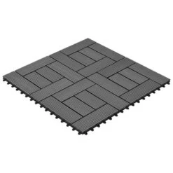 Carreaux De Terrasse 30x30 Cm 11 Pcs Gris WPC 1 M2 -Mobilier De Jardin carreaux de terrasse 30x30 cm 11 pcs gris wpc 1 m2 3666722181686 1216674