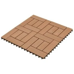 Carreaux De Terrasse 30x30 Cm 11 Pcs Marron WPC 1 M2 -Mobilier De Jardin carreaux de terrasse 30x30 cm 11 pcs marron wpc 1 m2 3666722181693 1216668
